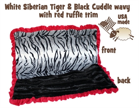 White Siberian Tiger Jumbo Size Pet Blanket